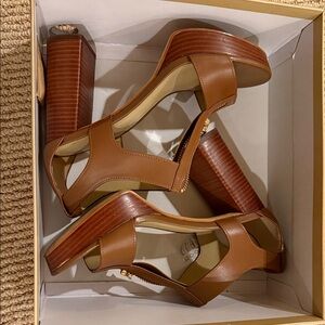 MICHAEL Michael Kors Brown Platform Heels